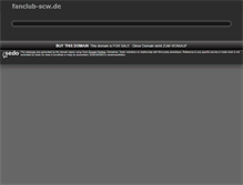 Tablet Screenshot of fanclub-scw.de